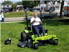 Image of electric mower demonstration