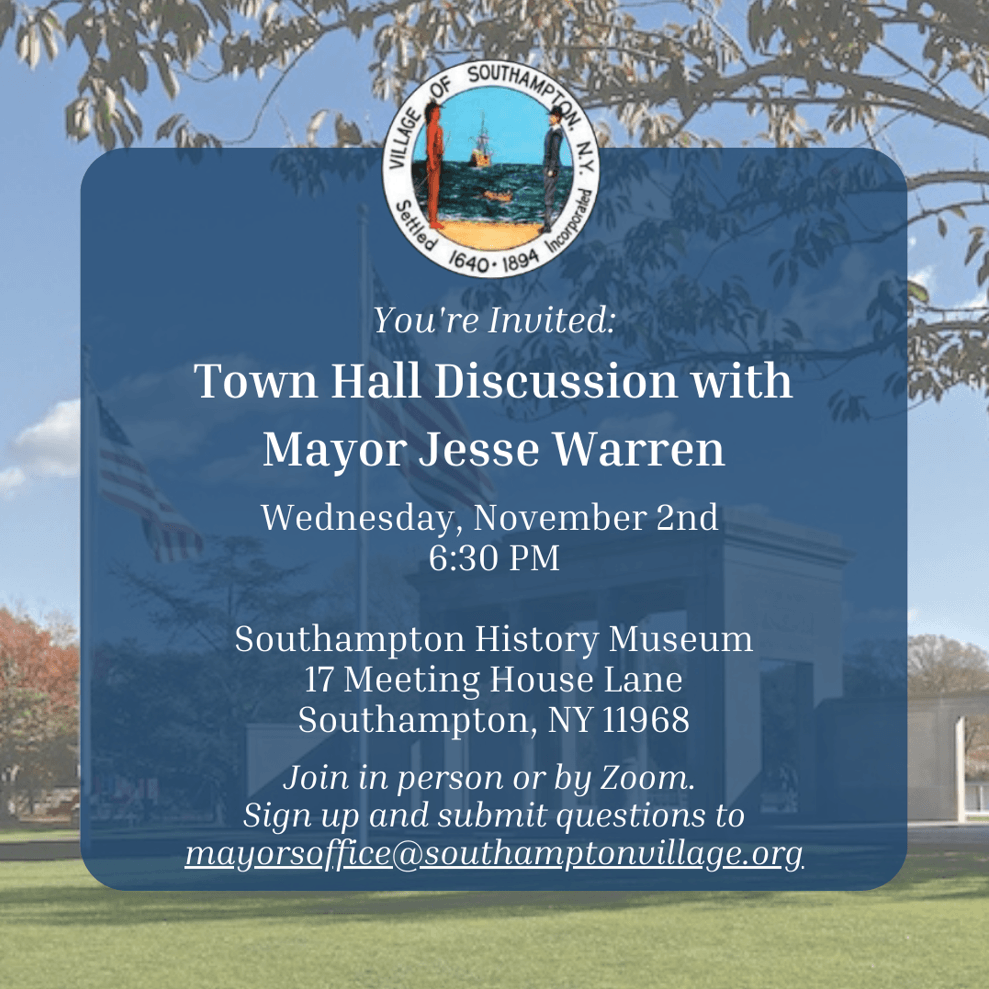 Town Hall Discussion with Mayor Jesse Warren 11.3.2022