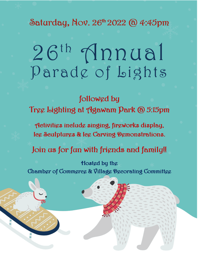 Parade of Lights and Tree Lighting 2022 Flyer