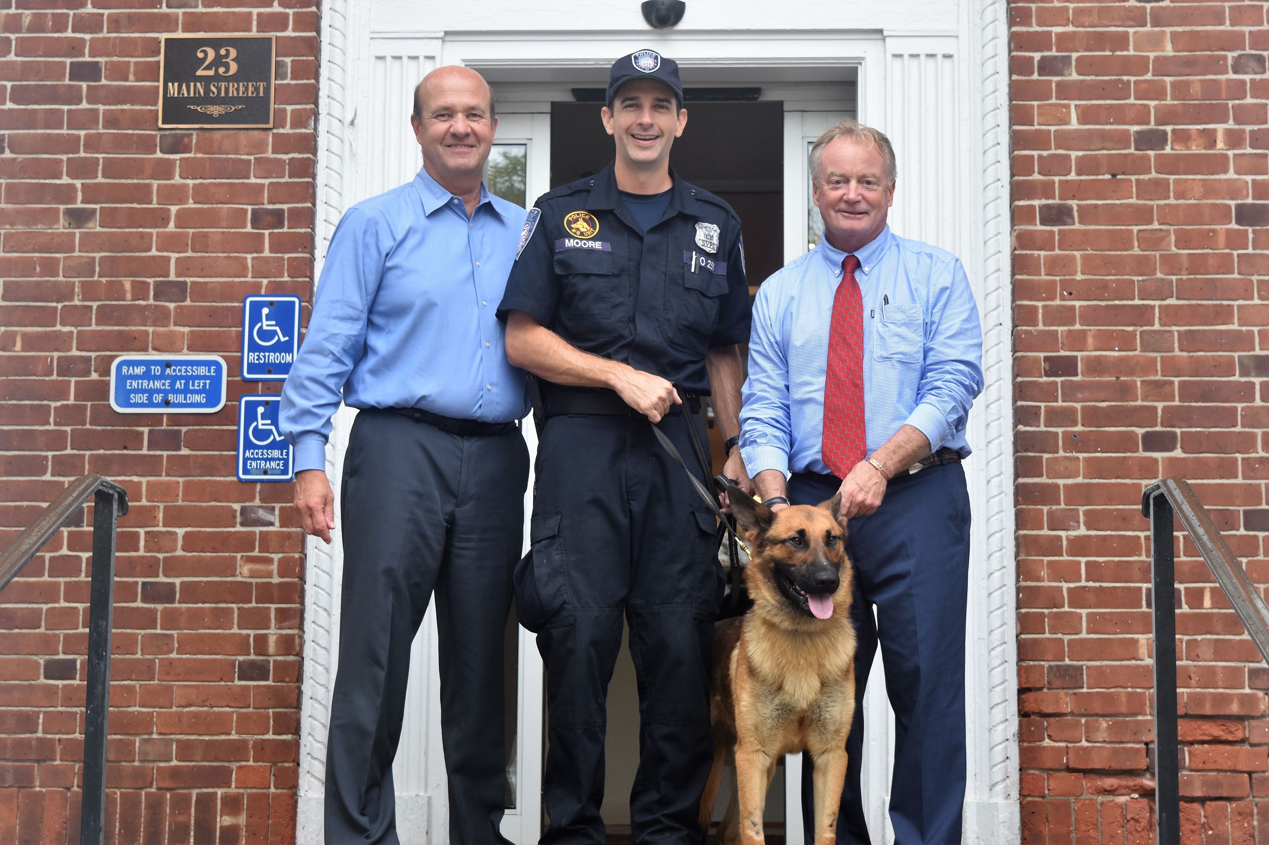 Image of Village welcomes Topper the Police Dog