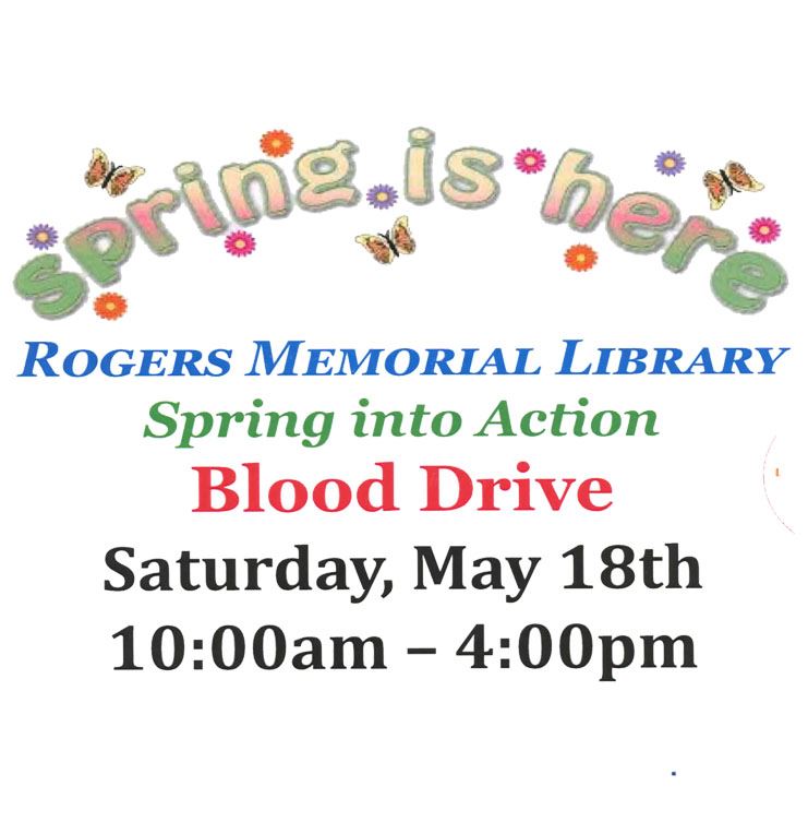 Image of Rogers Memorial Library Blood Drive