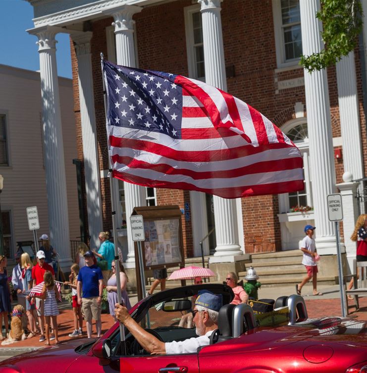 Image of July 4th parade - Village Hall
