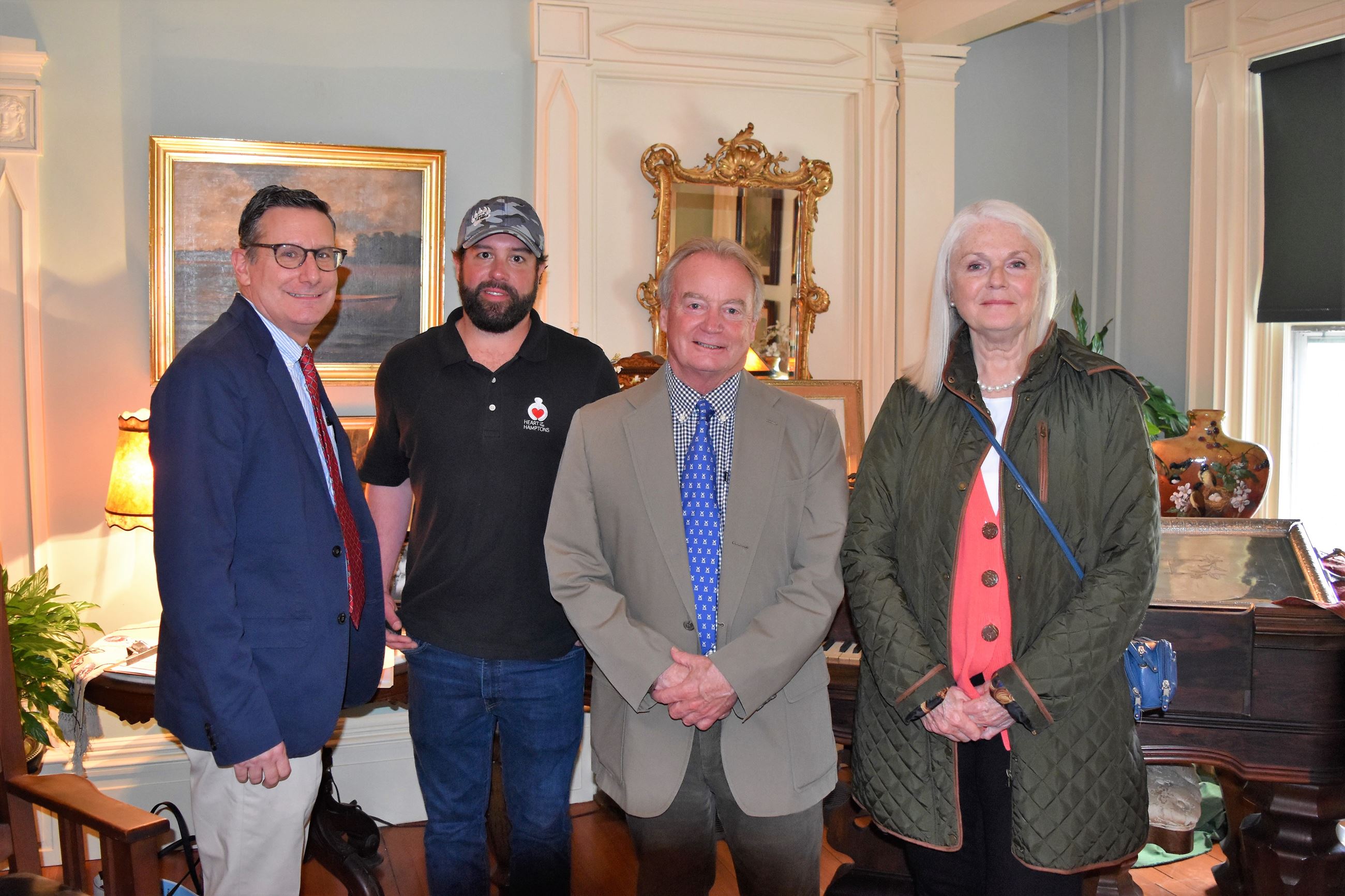 Image of Russell Kratoville, Hilton Crosby, Mayor Irving and Trustee Nancy McGann