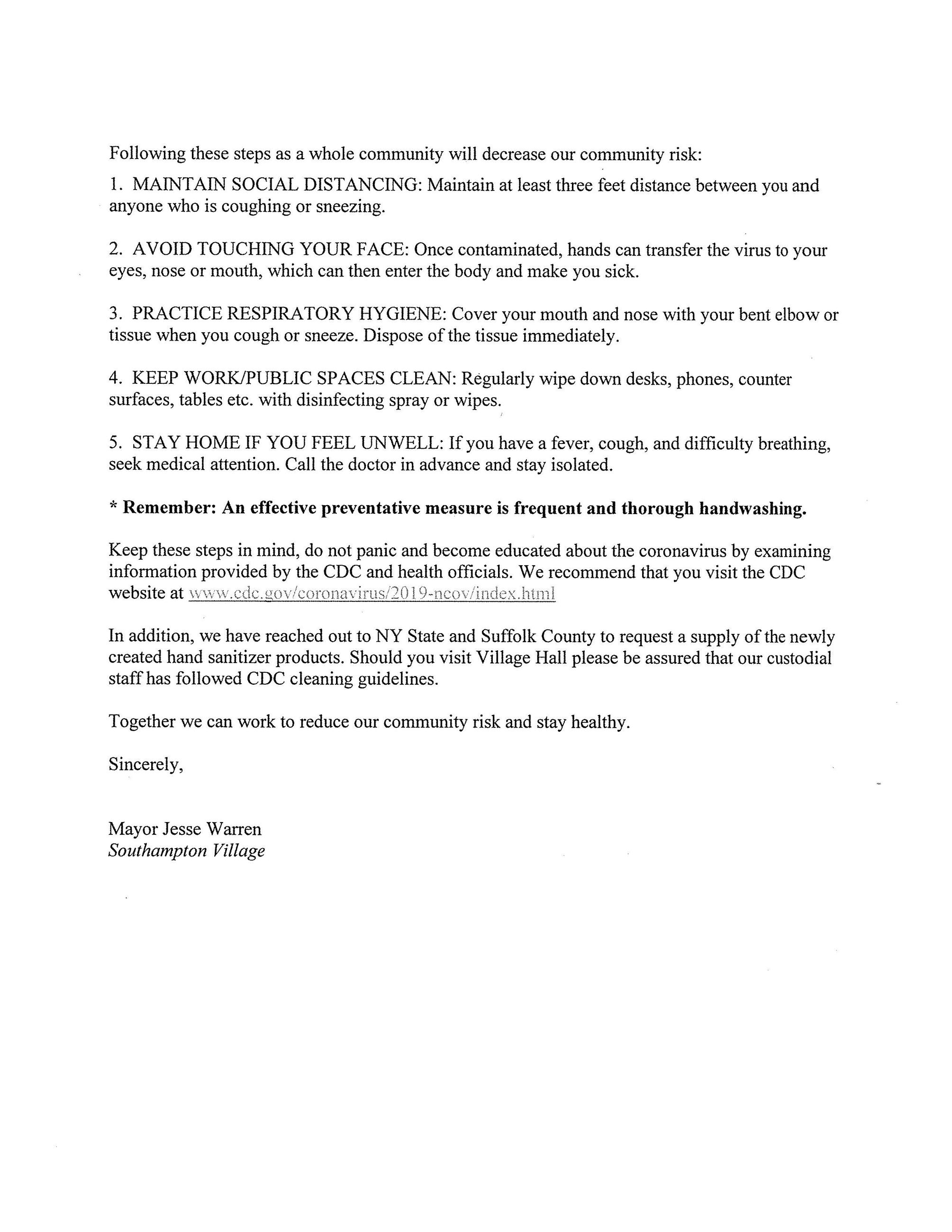 image of Southampton Village - Coronavirus update_Page_2